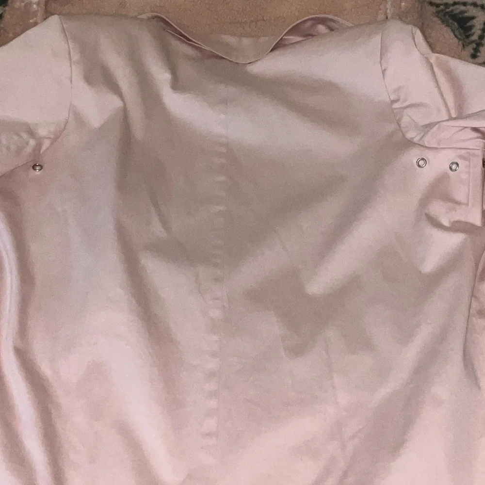 Blush Pink Cotton Blazer Jacket Runway Color Large Button - Picture 9 of 9